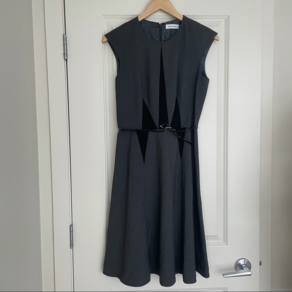 Calvin Klein Dresses & Skirts - NWOT Calvin Klein Sleeveless Dress in dark grey